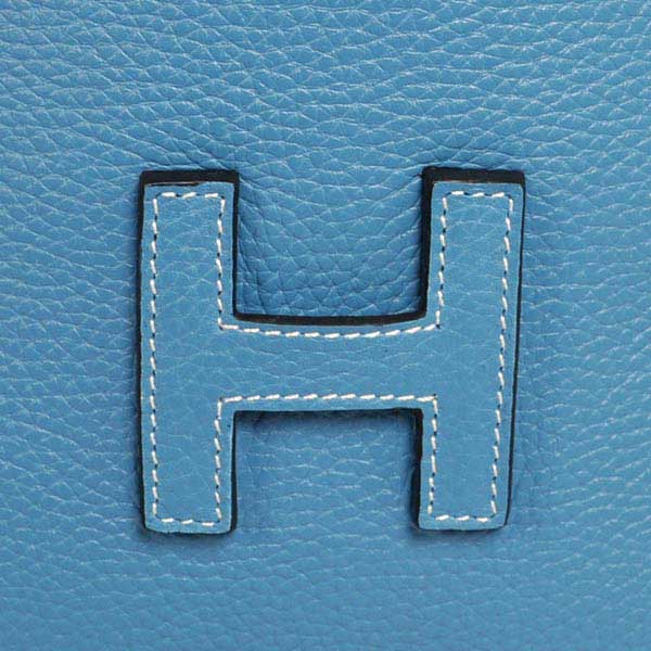 High Quality Hermes Jige Large Clutch Handbag Blue 1053 Replica - Click Image to Close